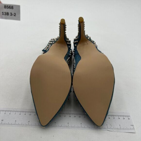 XYD Women Closed Toe High Heels  Rivet Studded Pull On Dress pump - Picture 6 of 7